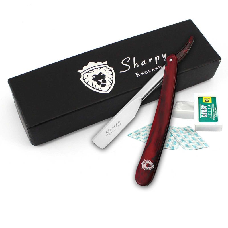 Barber Cut Throat Shaving Razor With Slider R7 Sharpy England