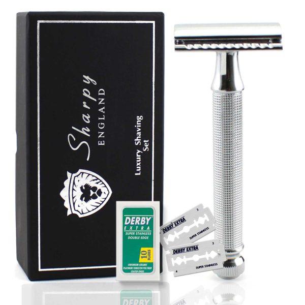 Damascus Steel Straight Cut Throat Razor Barber Salon Shaving With Strop DMS085 Sharpy