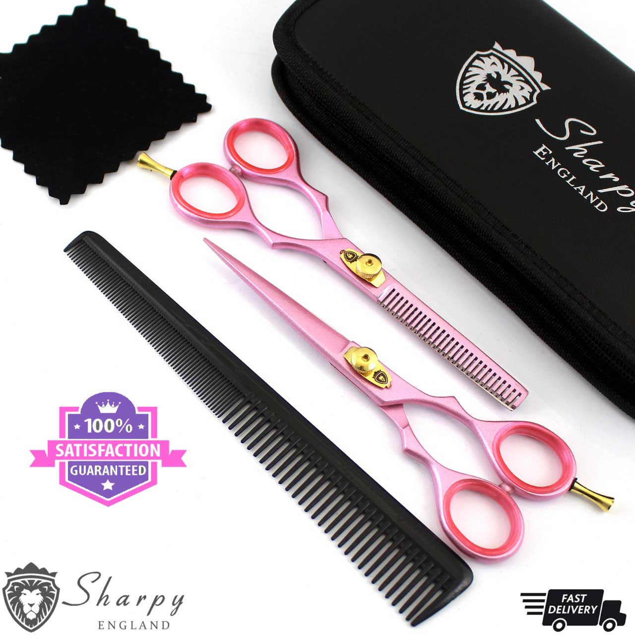 hairdressing scissors pink