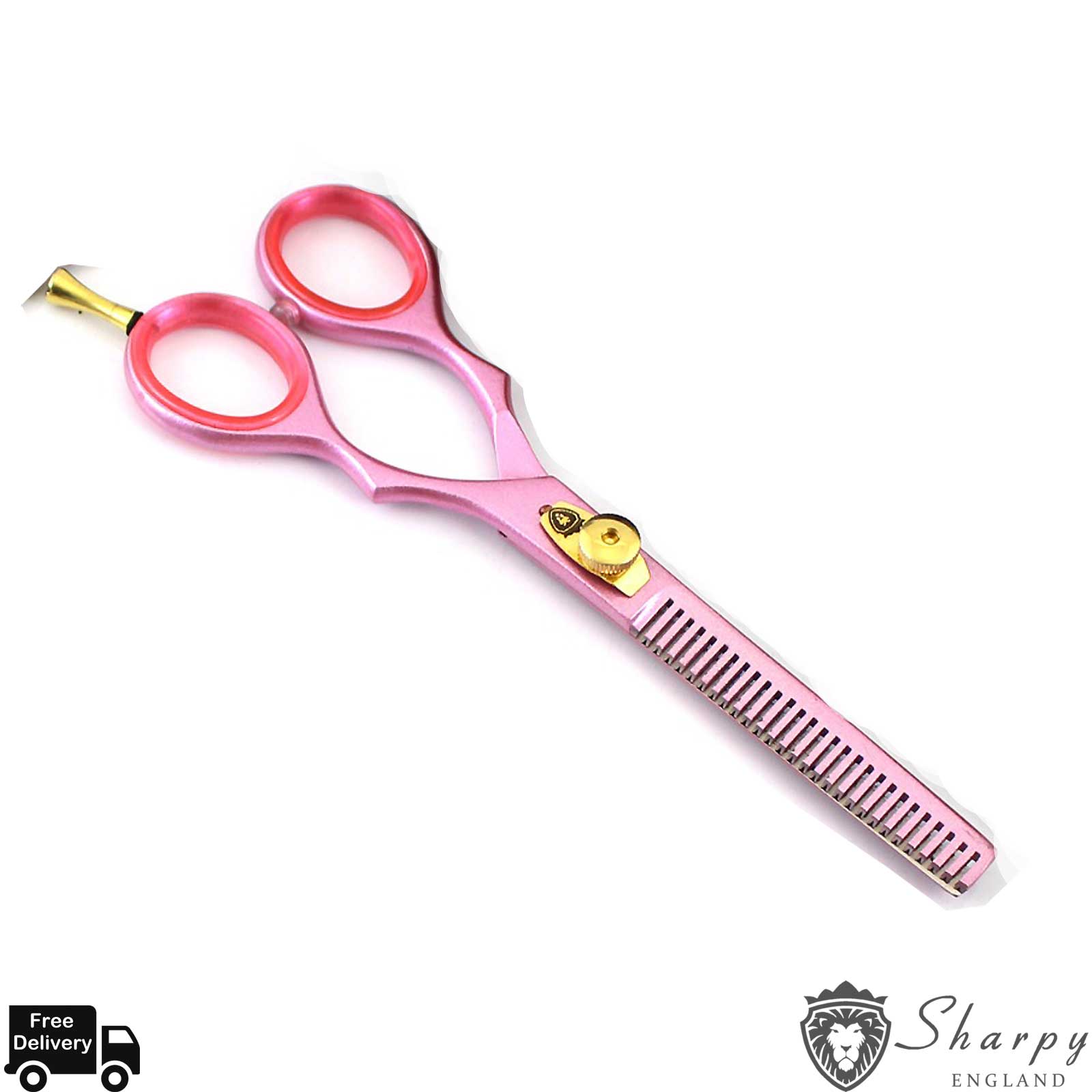 thinning scissors pink
